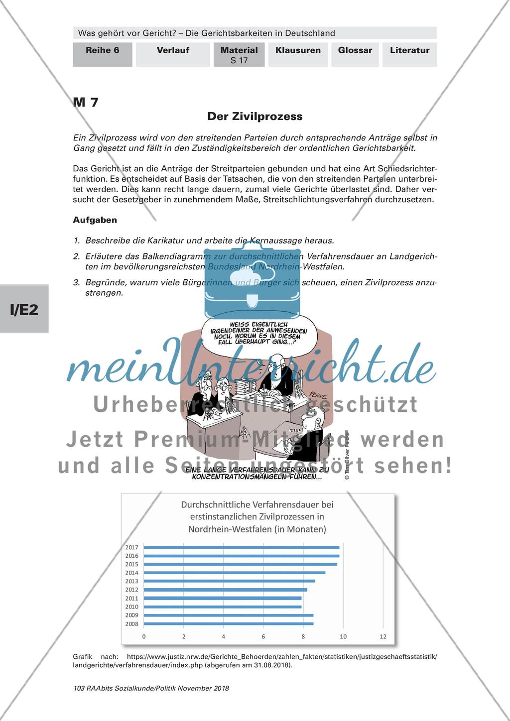 Ablauf und Gegenüberstellung von Straf- und Zivilverfahren Preview 6