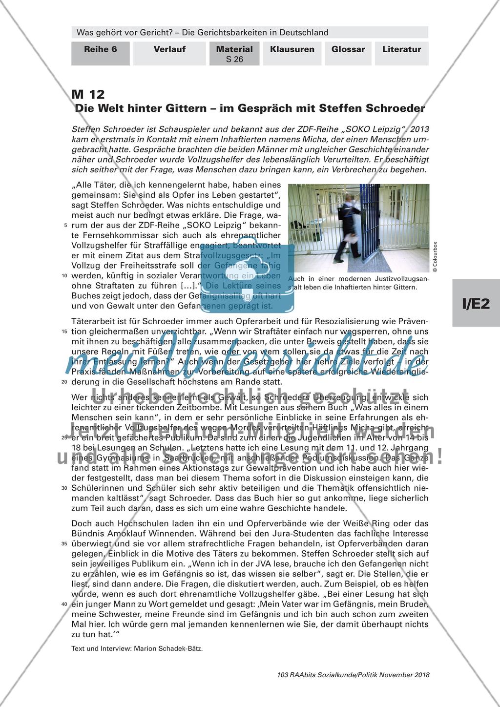 Gerichtsberichterstattung und Umgang mit Strafgefangenen Preview 2