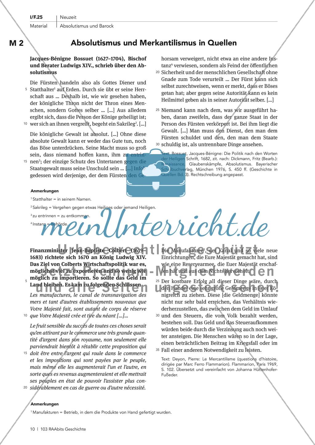 Absolutismus und Merkantilismus Preview 4