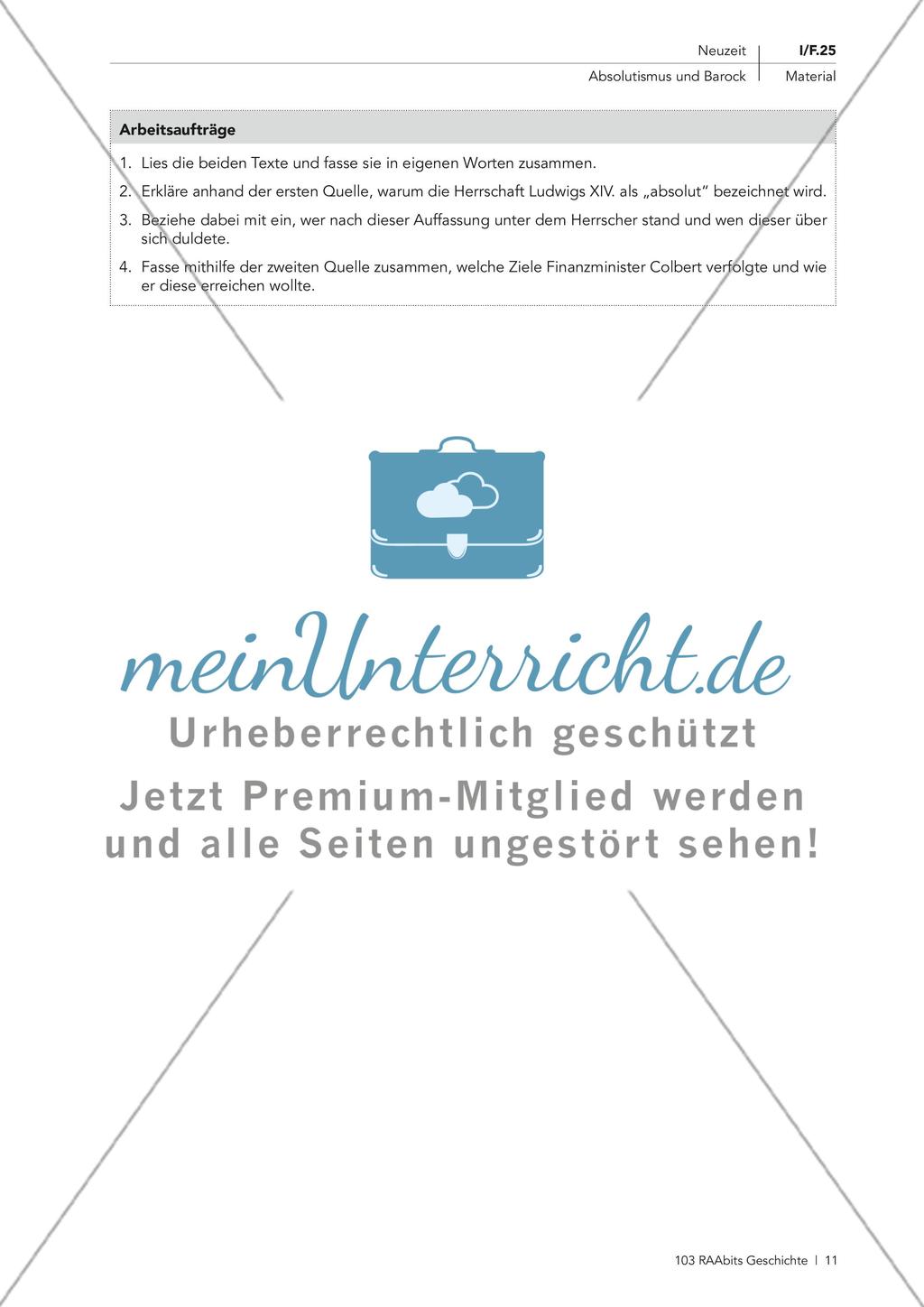 Absolutismus und Merkantilismus Preview 5