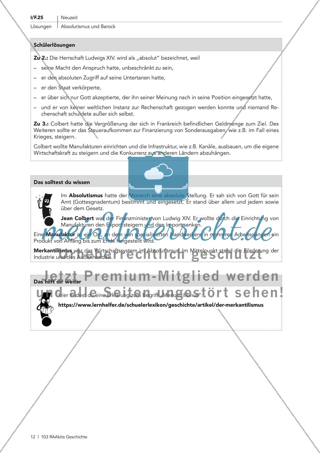 Absolutismus und Merkantilismus Preview 6