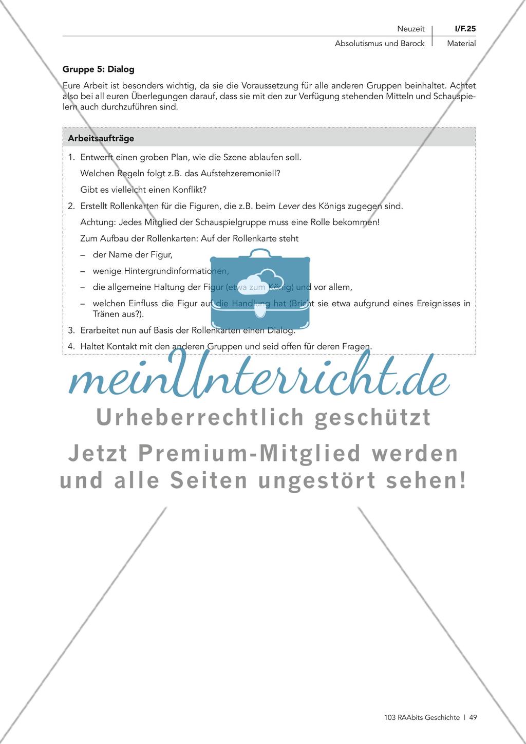 Absolutismus und Barock: Theaterszene Preview 3