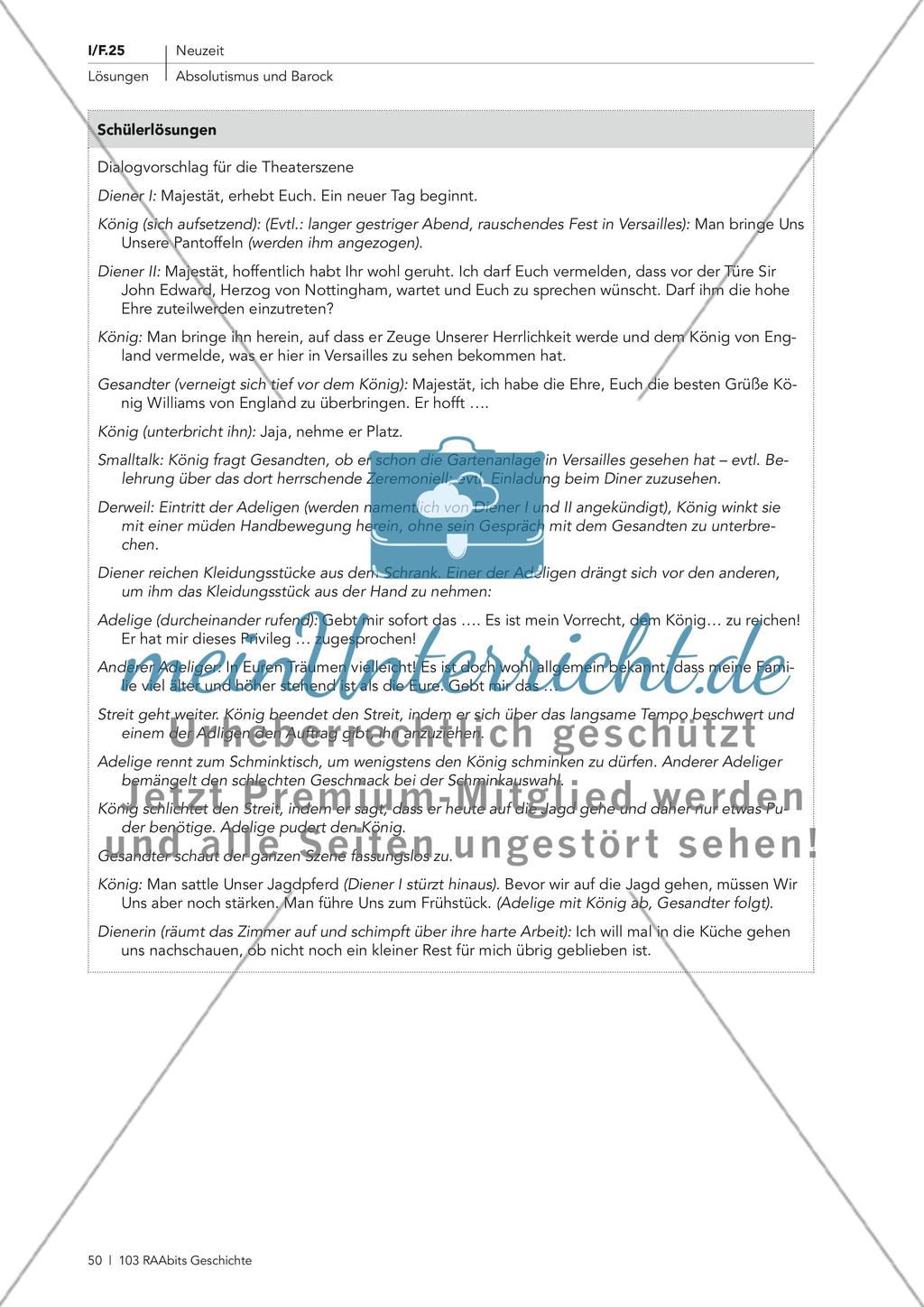 Absolutismus und Barock: Theaterszene Preview 4