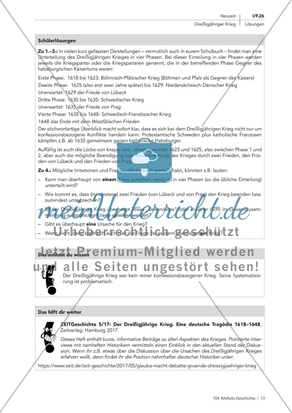 Dreißigjähriger Krieg: Auslöser und geschichtliche Einordnung Preview 7