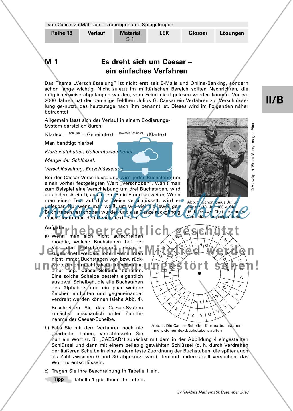 Drehungen und Spiegelungen mit Matrizen Preview 1