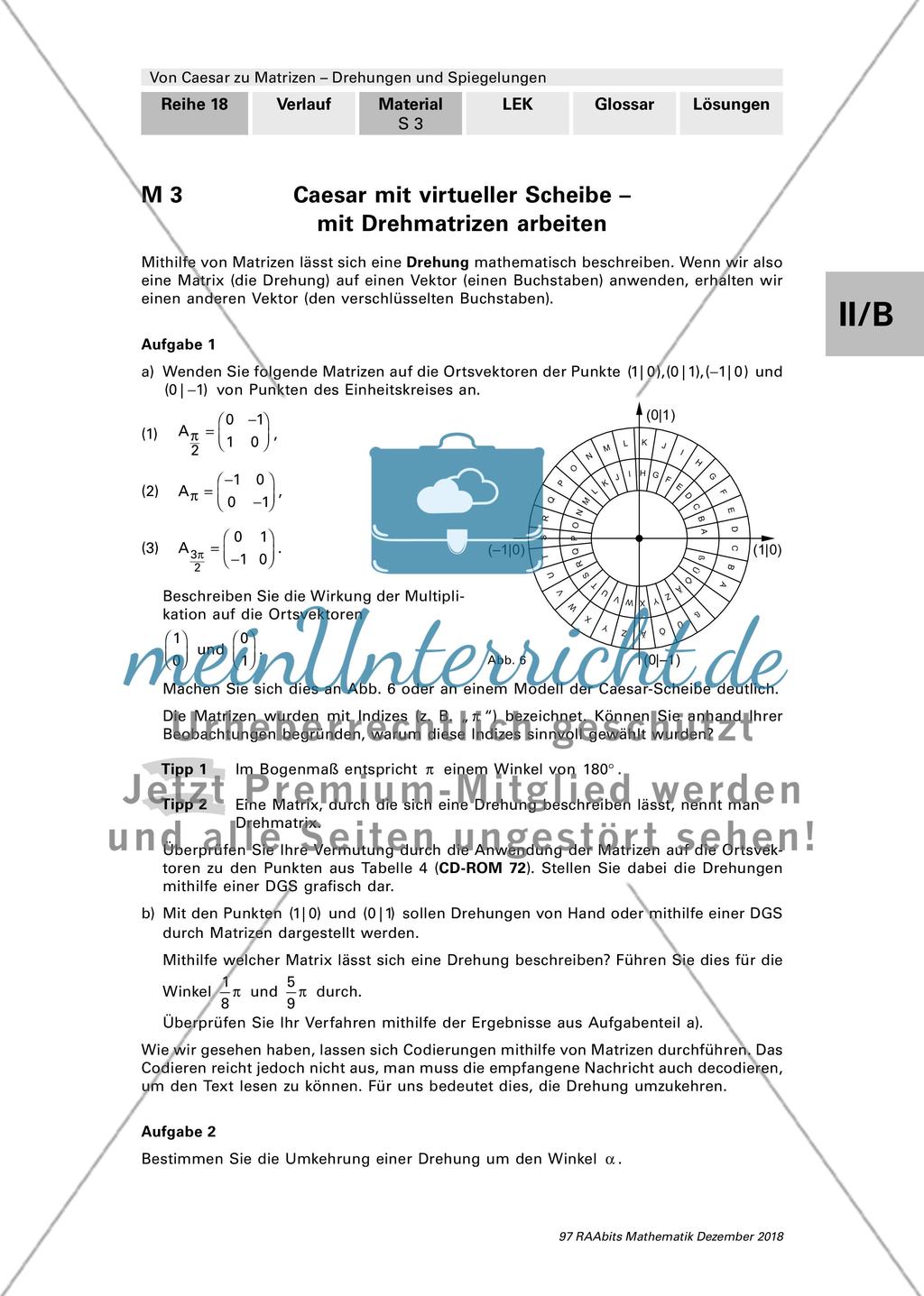 Drehungen und Spiegelungen mit Matrizen Preview 3