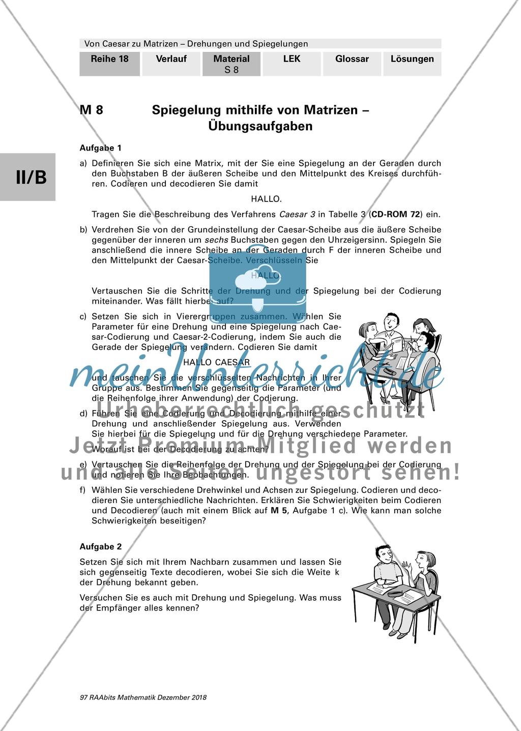 Drehungen und Spiegelungen mit Matrizen Preview 8