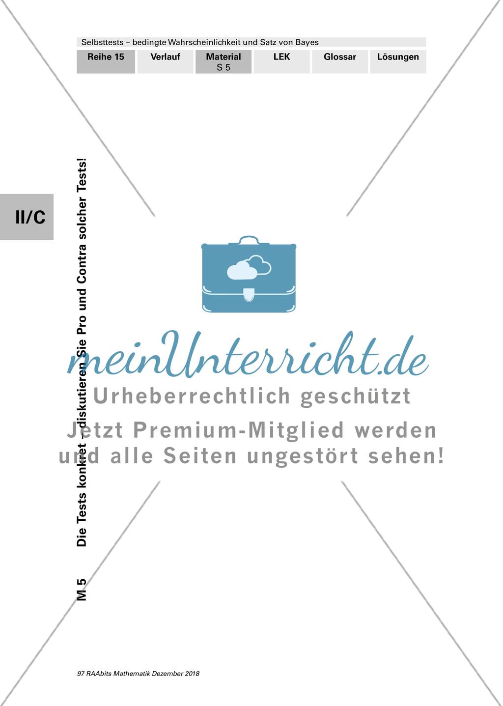 Bedingte Wahrscheinlichkeit und der Satz von Bayes Preview 10