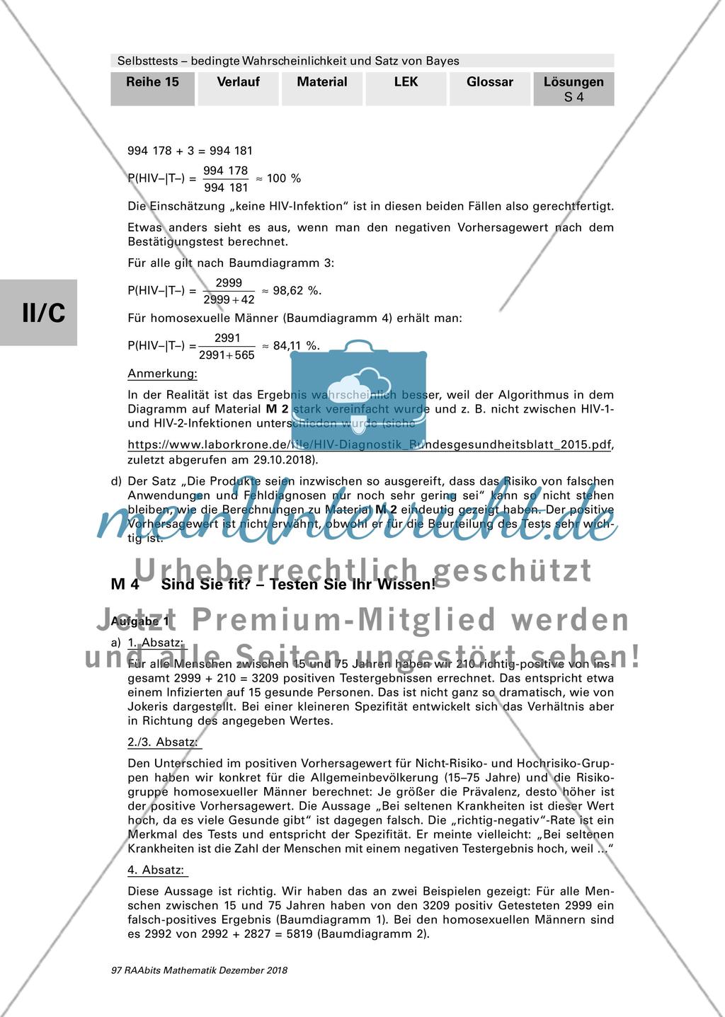 Bedingte Wahrscheinlichkeit und der Satz von Bayes Preview 14