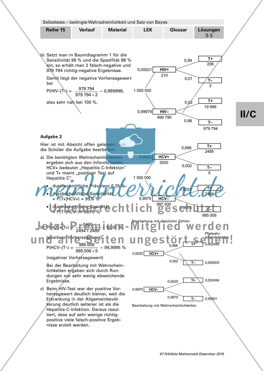 Bedingte Wahrscheinlichkeit und der Satz von Bayes Preview 15