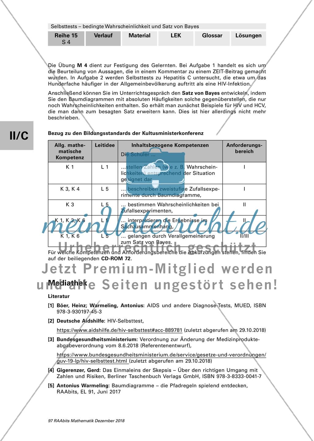 Bedingte Wahrscheinlichkeit und der Satz von Bayes Preview 4