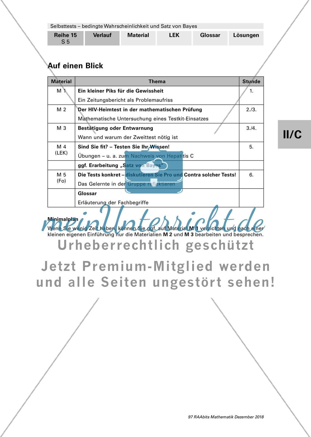 Bedingte Wahrscheinlichkeit und der Satz von Bayes Preview 5