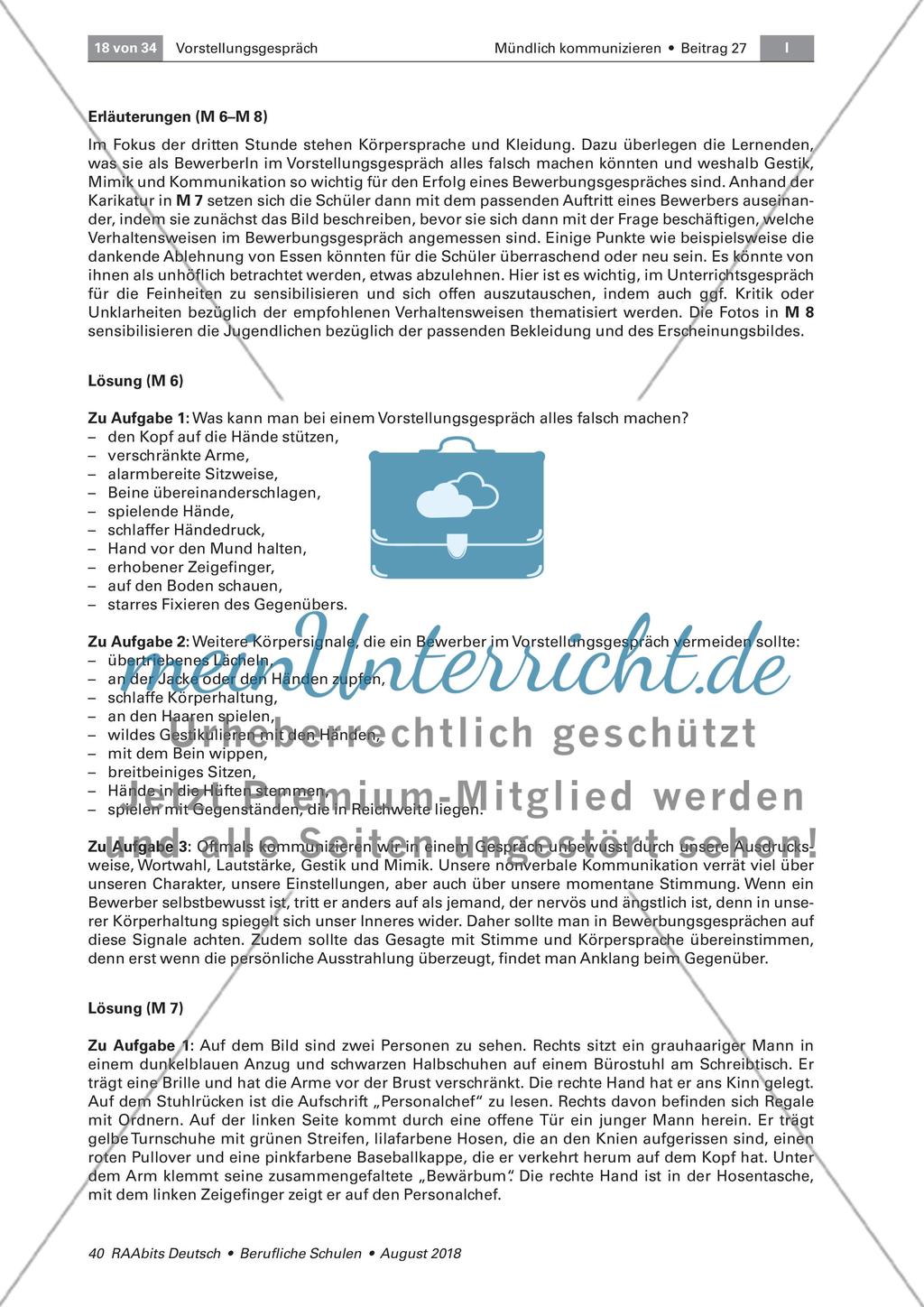Die Körpersprache in einem Vorstellungsgespräch Preview 4