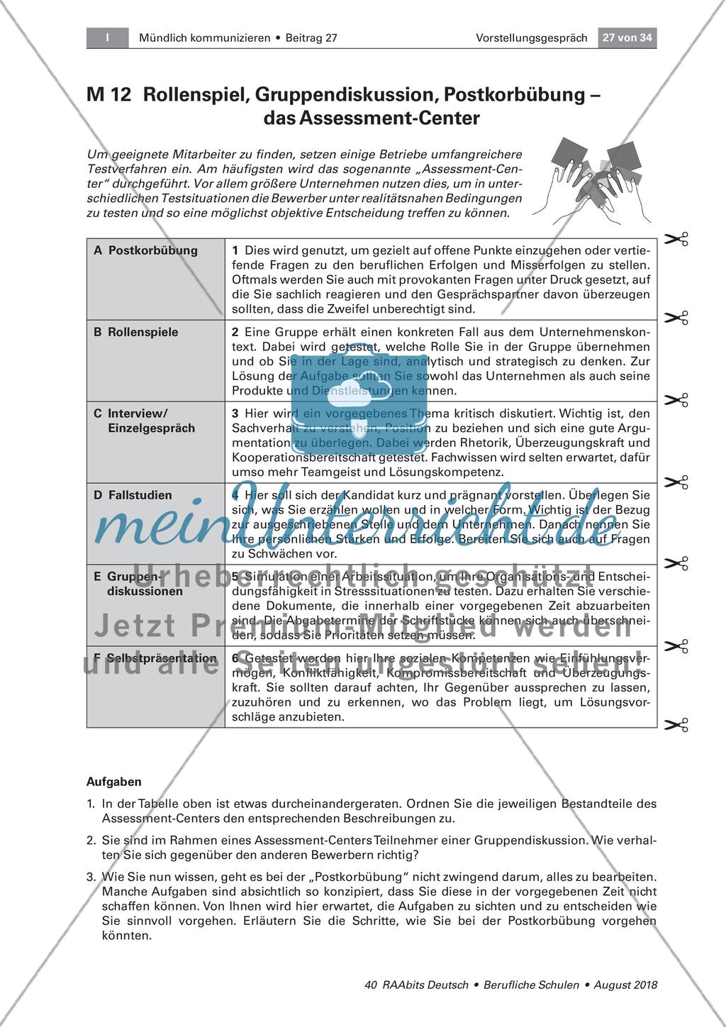 Das Assessment-Center Preview 1