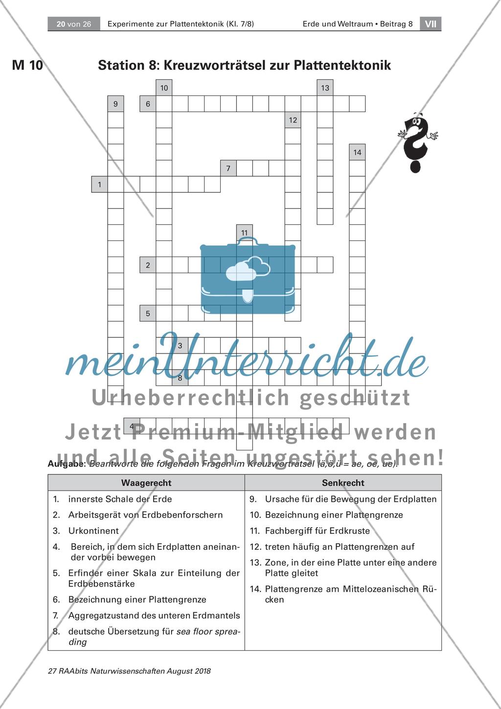Experimente zur Plattentektonik Preview 13