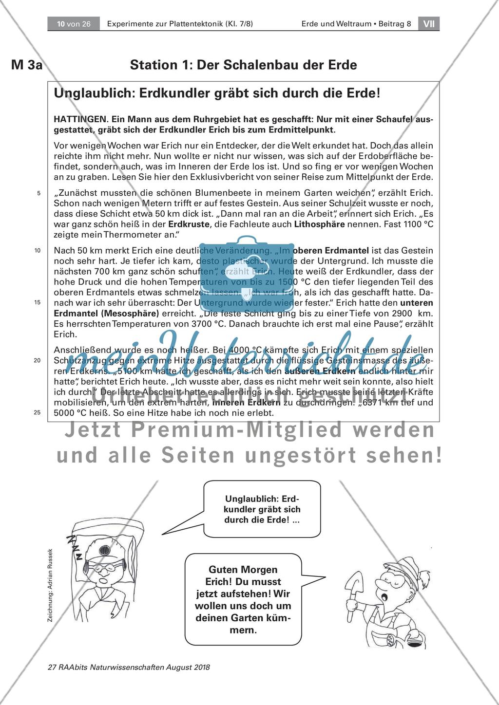 Experimente zur Plattentektonik Preview 3