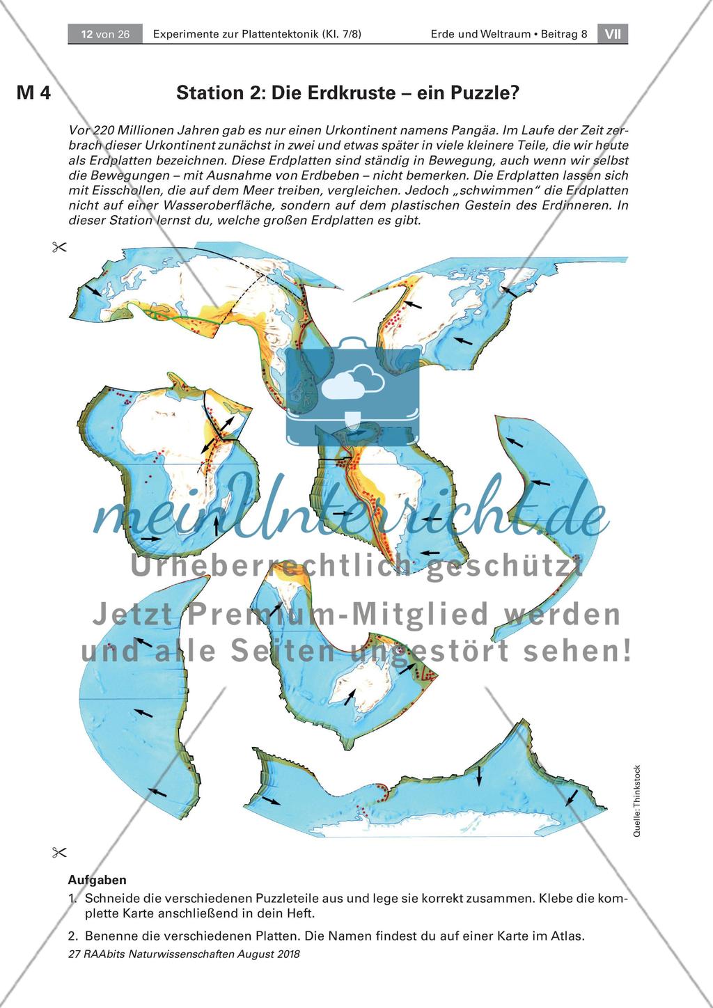Experimente zur Plattentektonik Preview 5