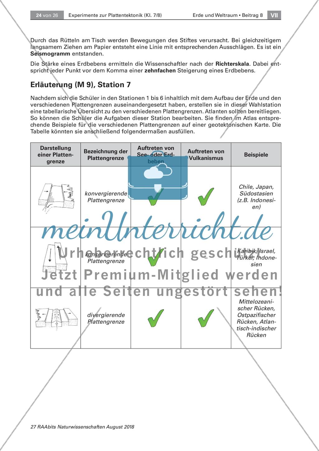 Anhang: Experimente zur Plattentektonik Preview 4