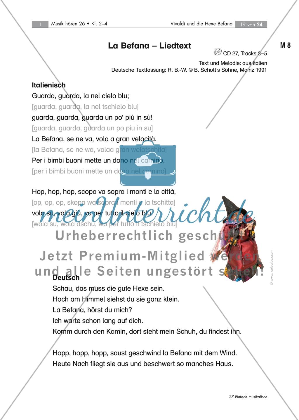Klirrende Kälte und knisternder Kamin - mit Vivaldi und der Hexe Befana durch den Winter mit 7 Audio-Tracks, Stand: 09/2018 Preview 19