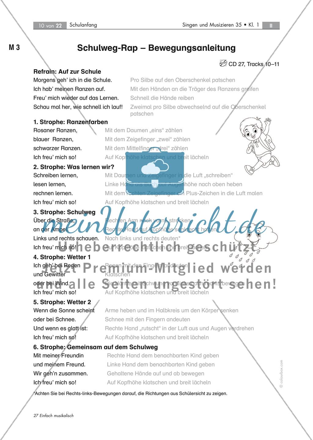 In der Schule fühl' ich mich wohl! - Musizieren mit Schulanfängern mit 7 Audio-Tracks, Stand: 09/2018 Preview 10