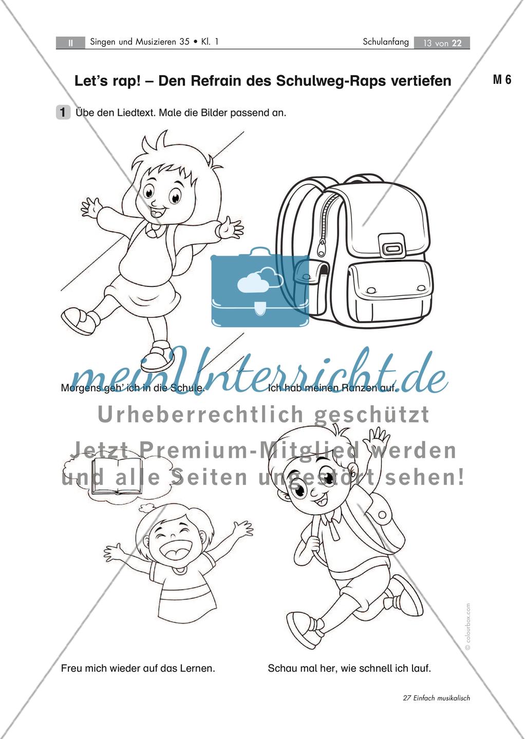 In der Schule fühl' ich mich wohl! - Musizieren mit Schulanfängern mit 7 Audio-Tracks, Stand: 09/2018 Preview 13