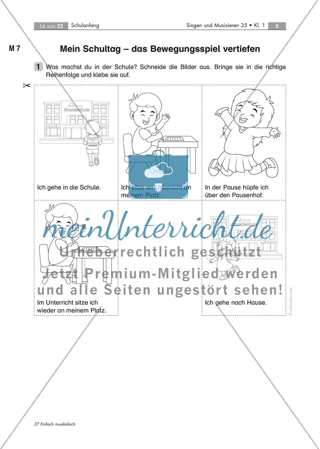 In der Schule fühl' ich mich wohl! - Musizieren mit Schulanfängern mit 7 Audio-Tracks, Stand: 09/2018 Preview 14