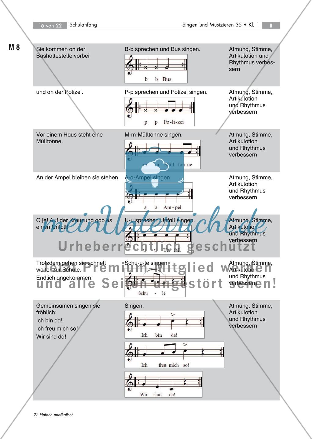 In der Schule fühl' ich mich wohl! - Musizieren mit Schulanfängern mit 7 Audio-Tracks, Stand: 09/2018 Preview 16