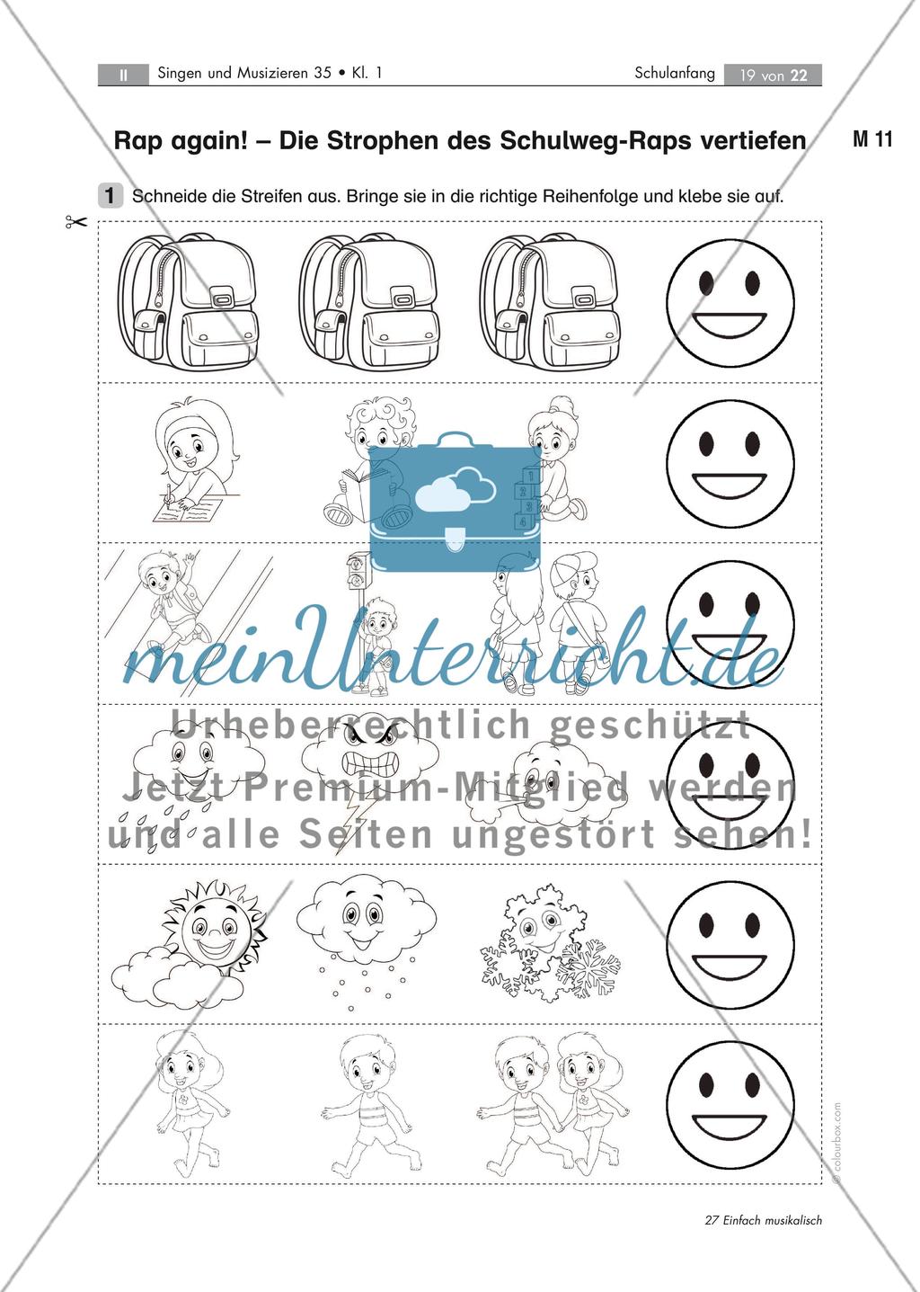 In der Schule fühl' ich mich wohl! - Musizieren mit Schulanfängern mit 7 Audio-Tracks, Stand: 09/2018 Preview 19