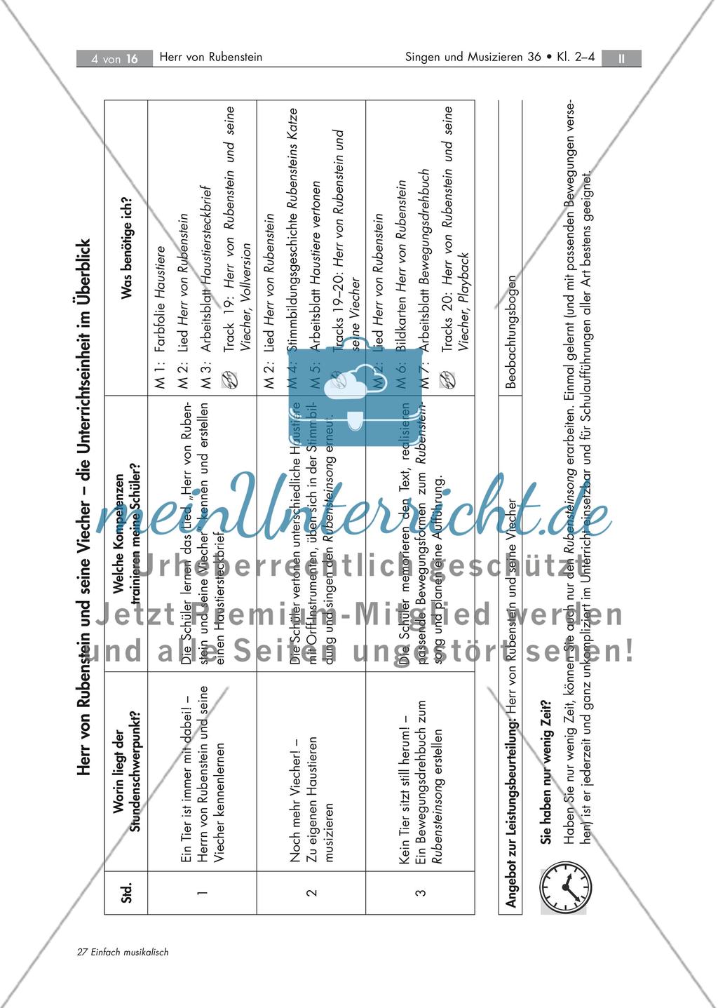 Herr von Rubenstein und seine Viecher - Bühne frei für ein tierisches Mitmachlied mit 2 Audio-Tracks, Stand: 09/2018 Preview 4