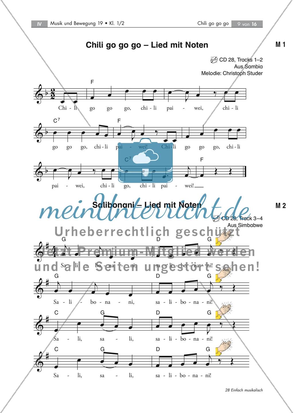 Chili go go go afrikanische Lieder singen und tanzen mit 4 Audio-Tracks Stand: Dezember 2018 Preview 9