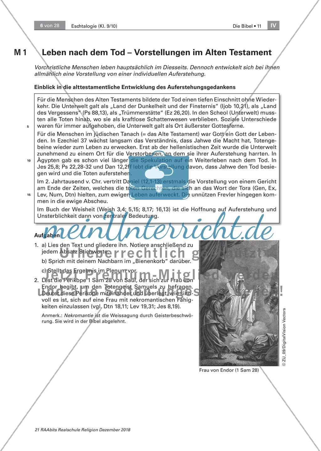 Jenseitsvorstellungen im Alten Testament: Die Entwicklung des Auferstehungsglaubens Preview 1