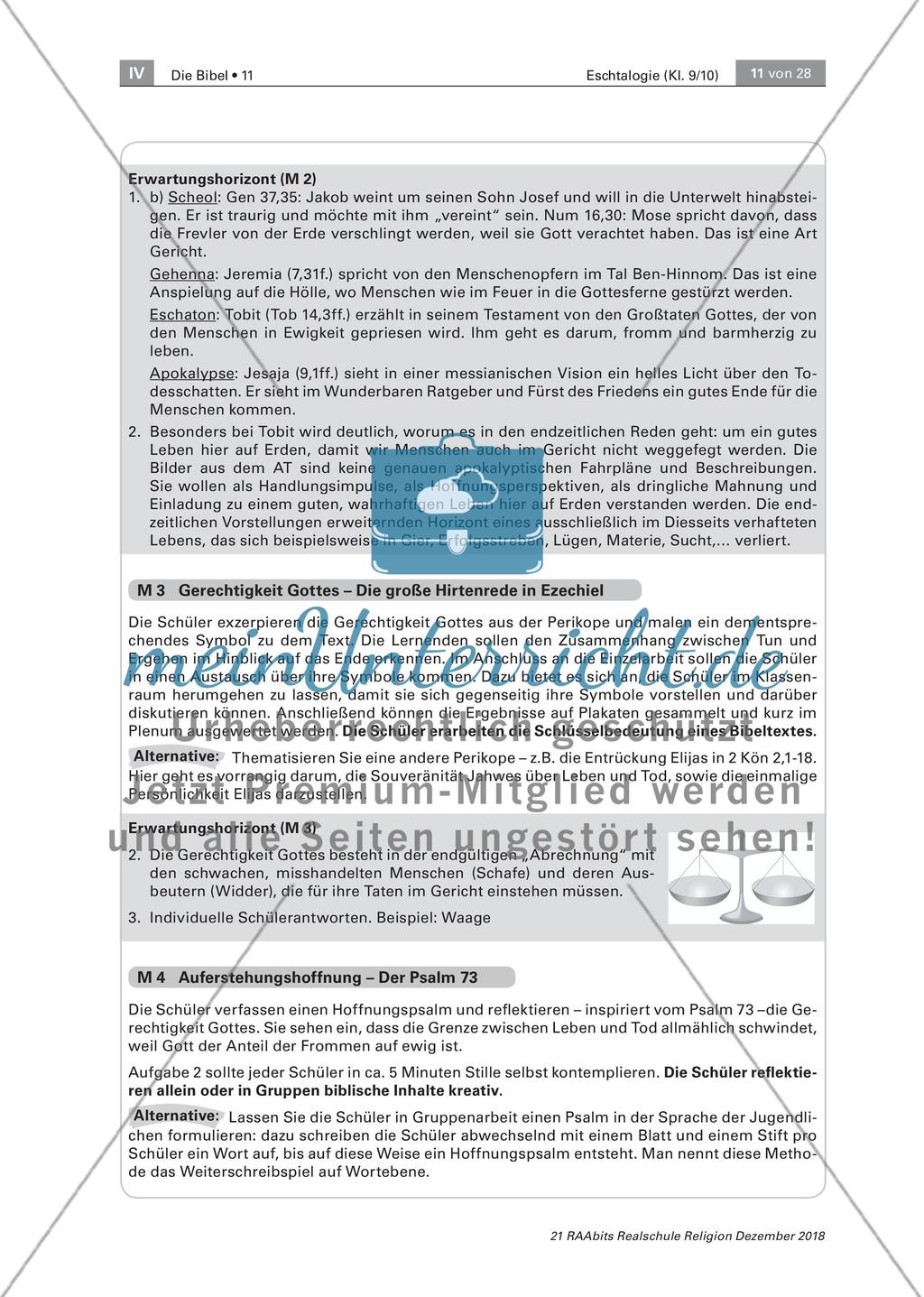 Jenseitsvorstellungen im Alten Testament: Die Entwicklung des Auferstehungsglaubens Preview 6