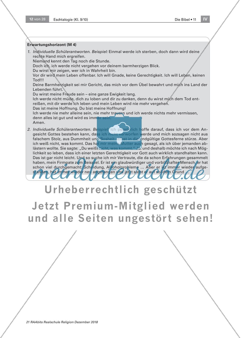 Jenseitsvorstellungen im Alten Testament: Die Entwicklung des Auferstehungsglaubens Preview 7