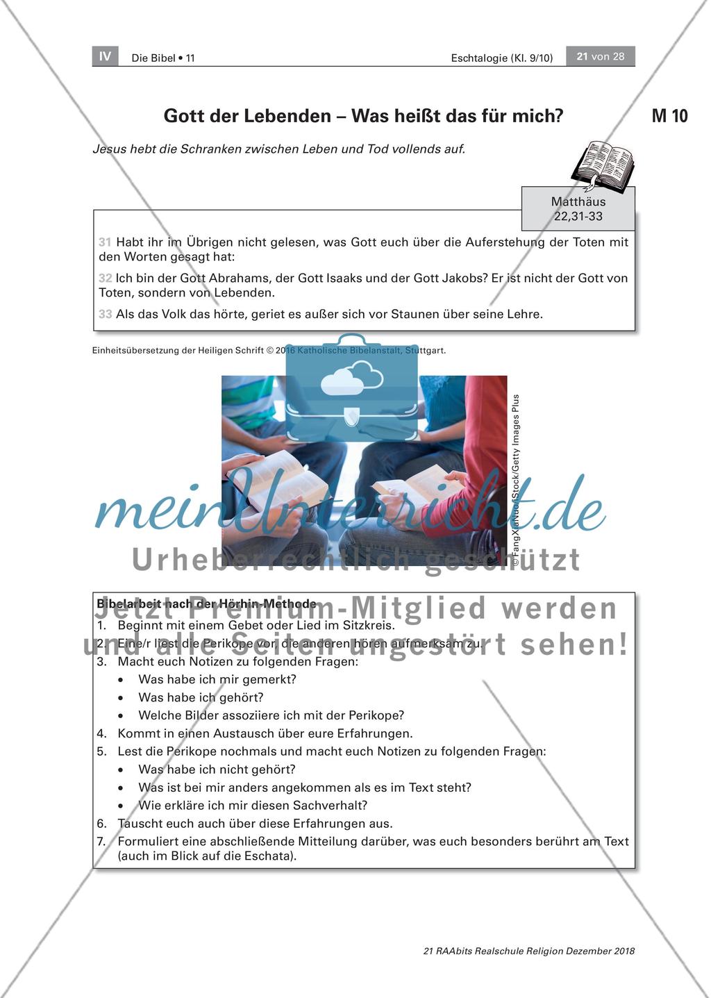 Hoffnung im Diesseits: Eschatologische Texte aus dem Evangelium Preview 2
