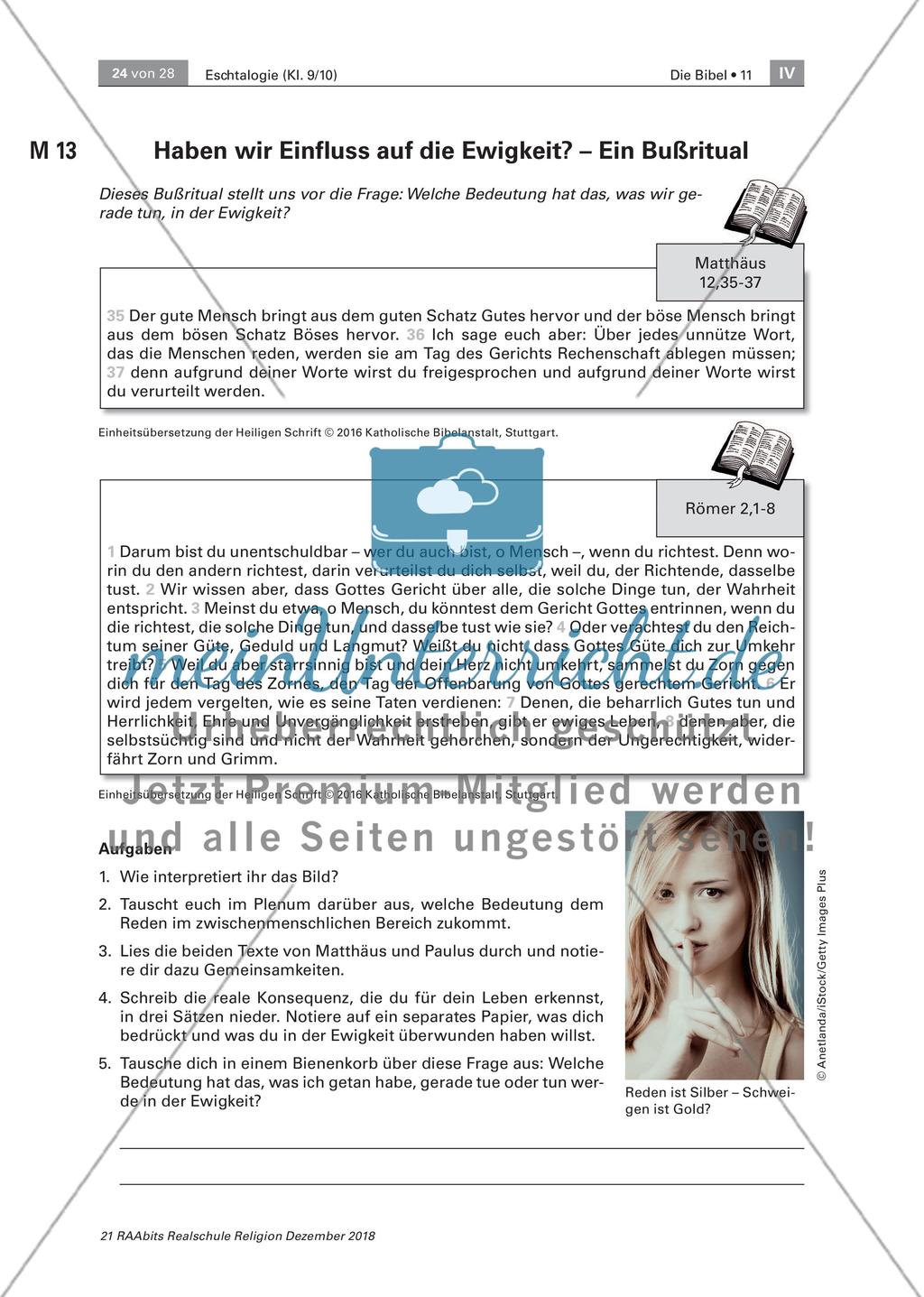 Hoffnung im Diesseits: Eschatologische Texte aus dem Evangelium Preview 5