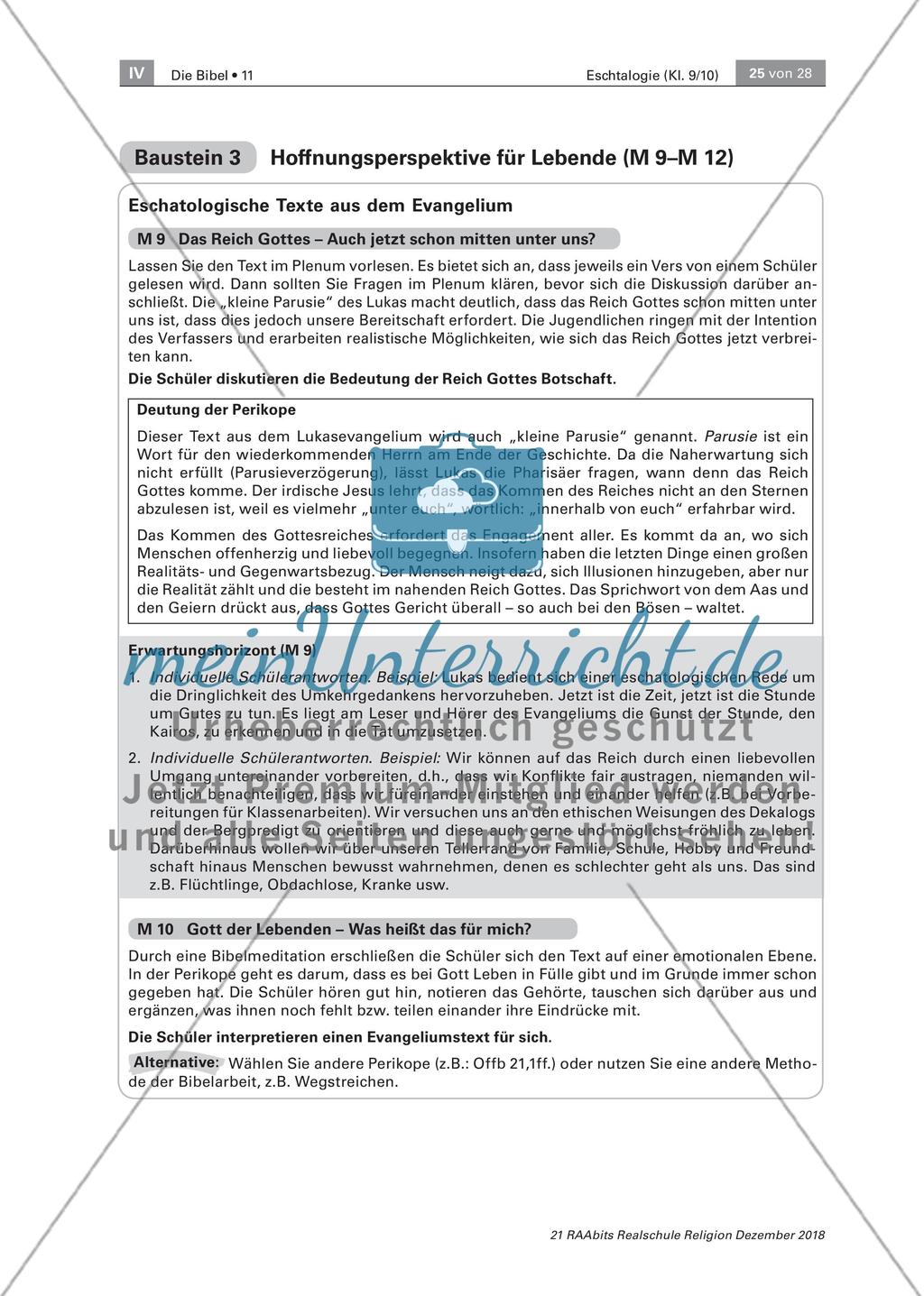Hoffnung im Diesseits: Eschatologische Texte aus dem Evangelium Preview 6