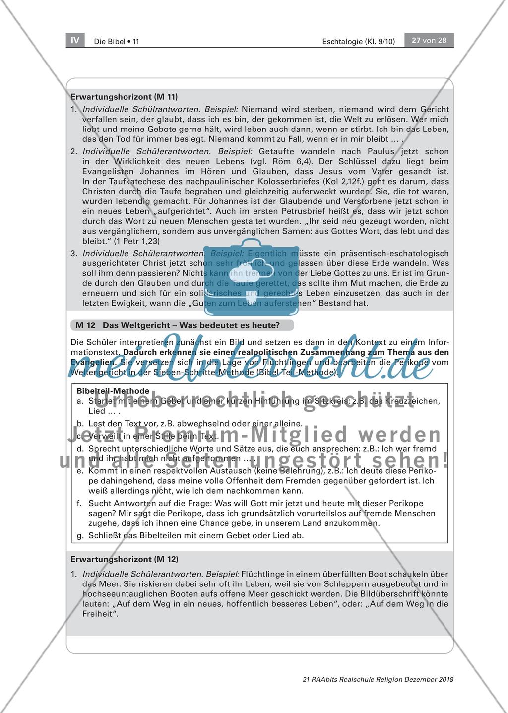 Hoffnung im Diesseits: Eschatologische Texte aus dem Evangelium Preview 8