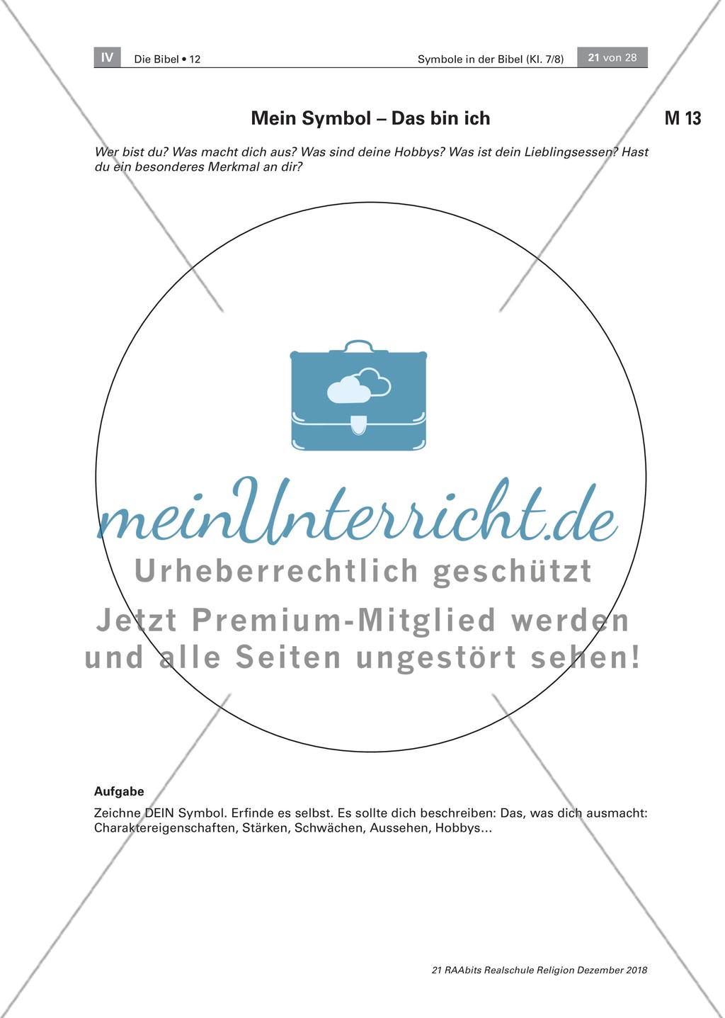 Biblische Symbole an 10 Stationen Preview 11