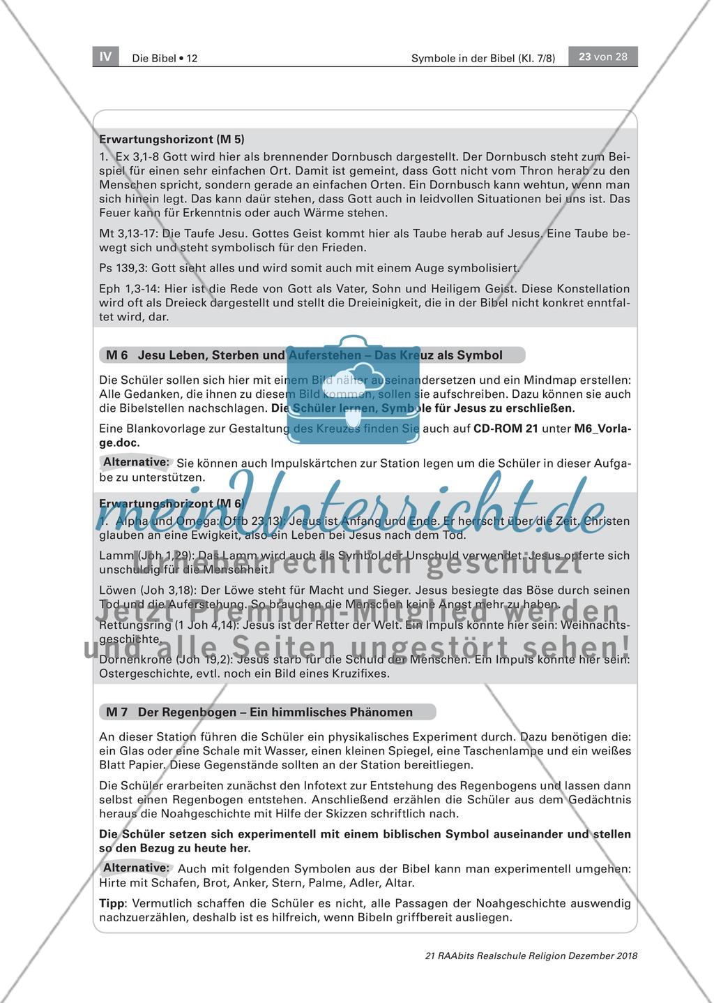 Biblische Symbole an 10 Stationen Preview 13