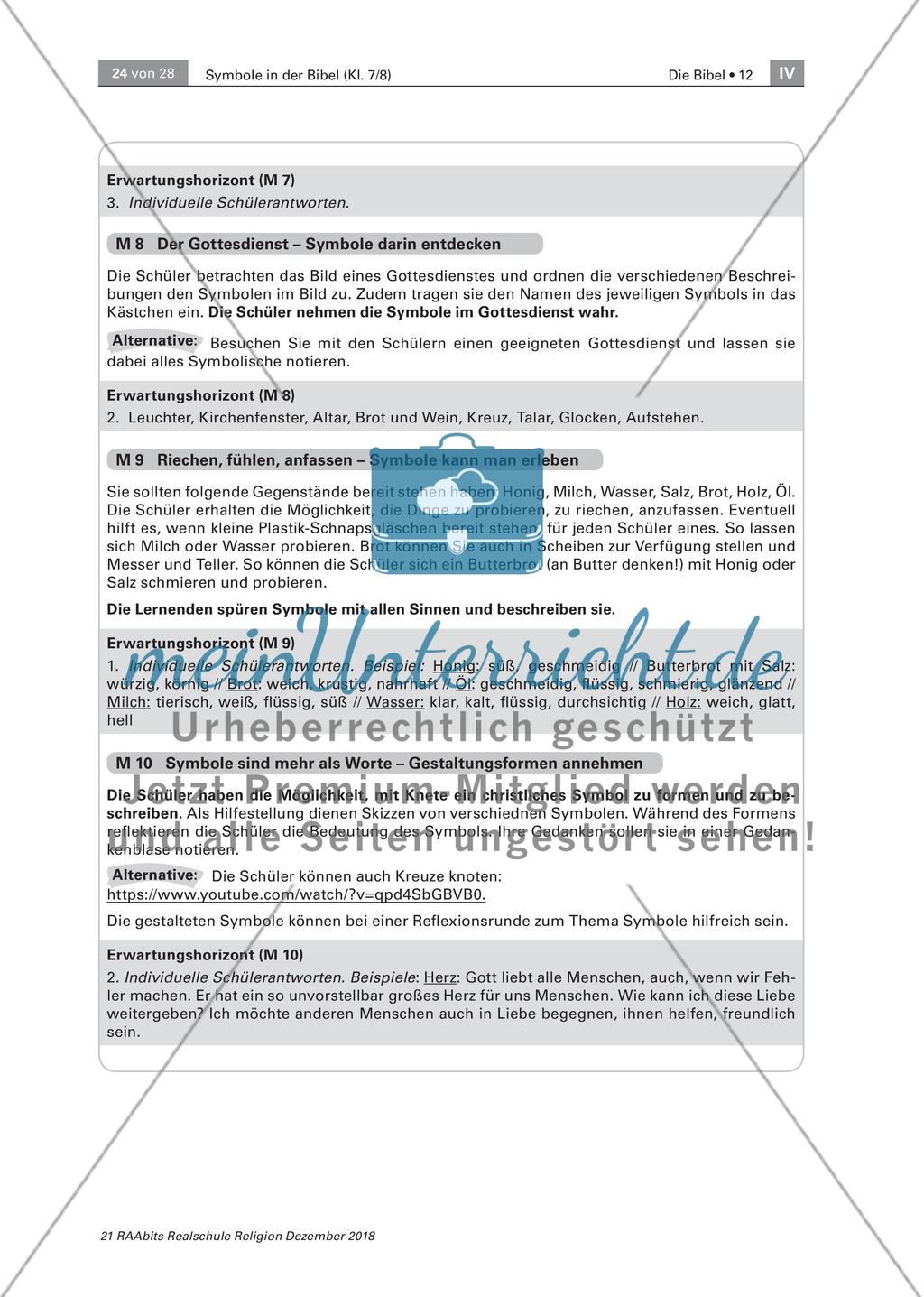 Biblische Symbole an 10 Stationen Preview 14
