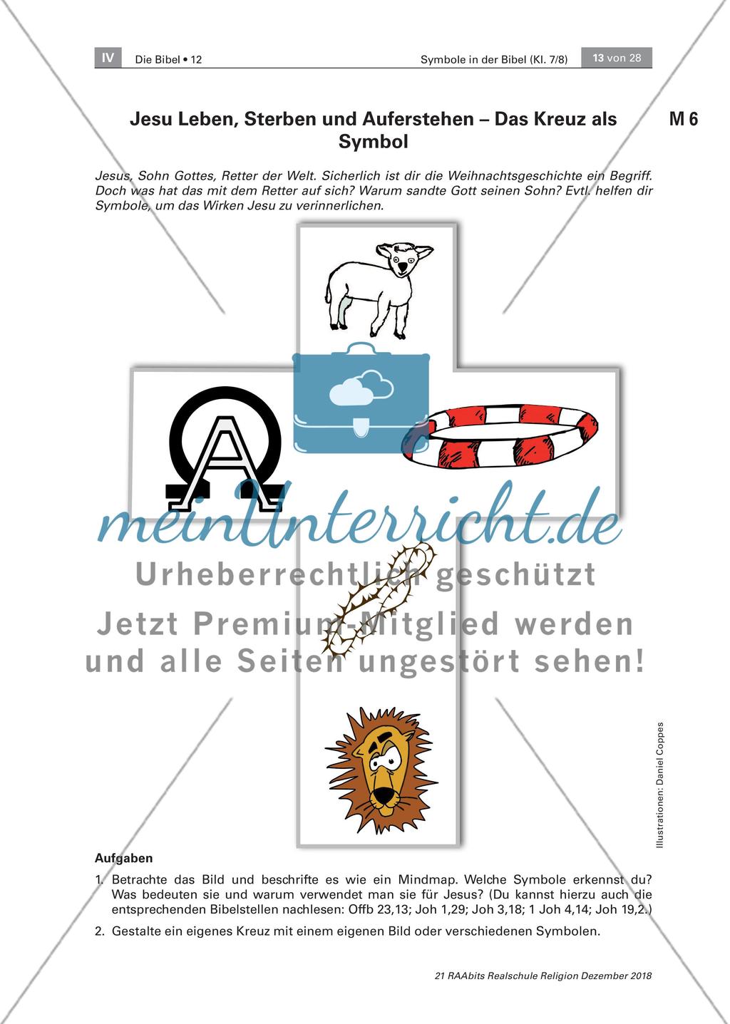 Biblische Symbole an 10 Stationen Preview 3