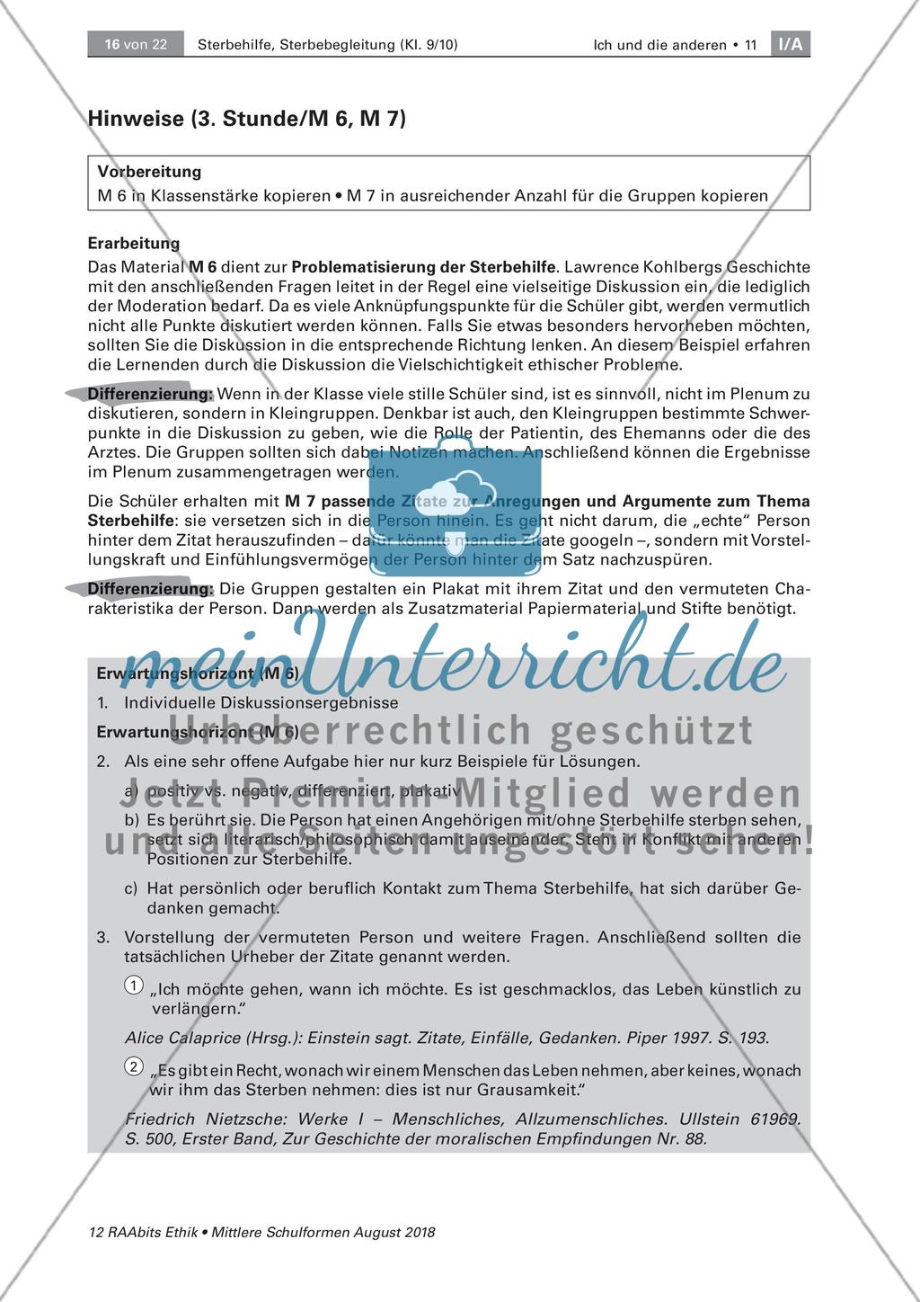 Sterbehilfe: Meinungen und religiöse Haltungen Preview 3