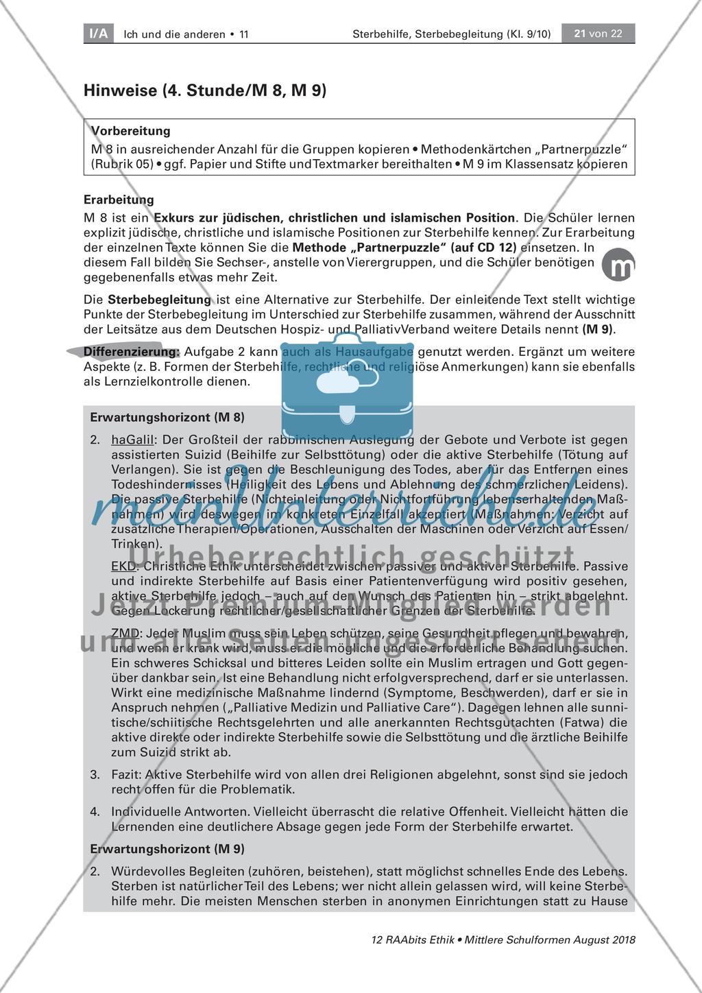 Sterbehilfe: Meinungen und religiöse Haltungen Preview 8
