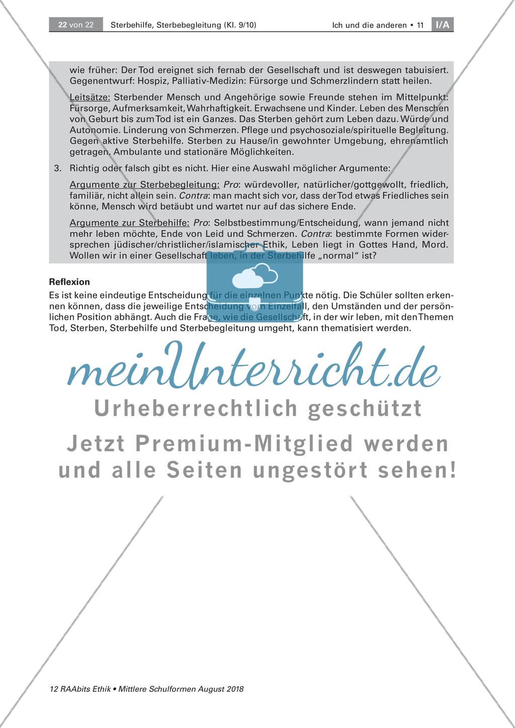 Sterbehilfe: Meinungen und religiöse Haltungen Preview 9