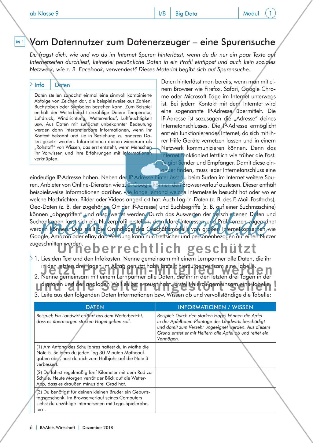 Internet: Big Data Preview 6