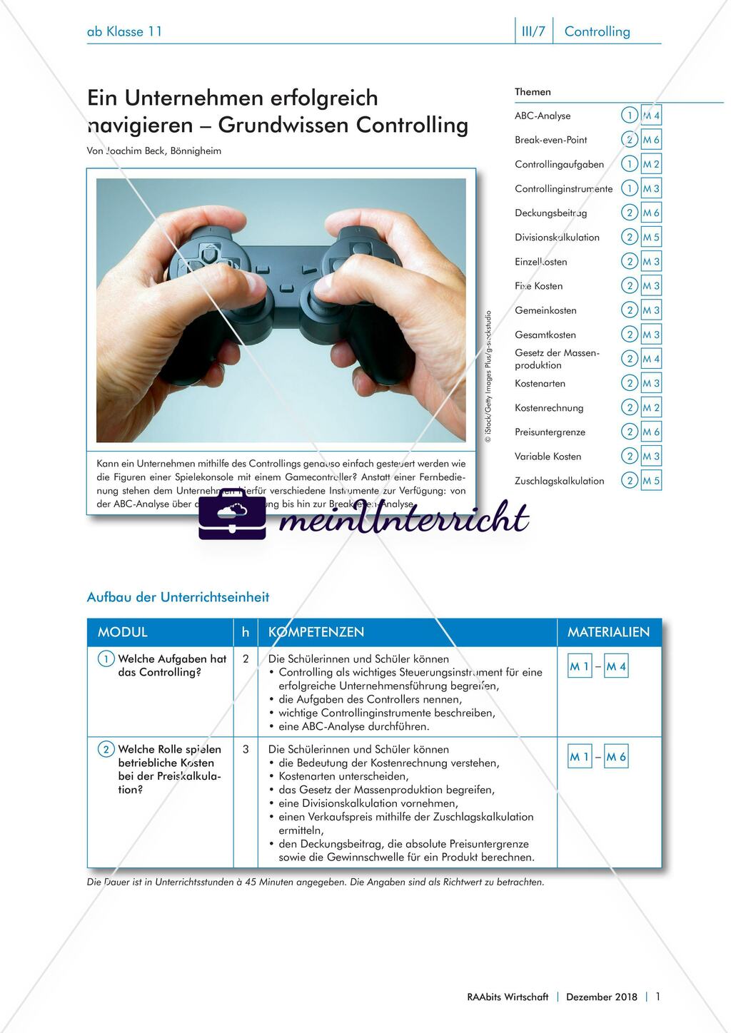 Grundwissen Controlling Preview 1