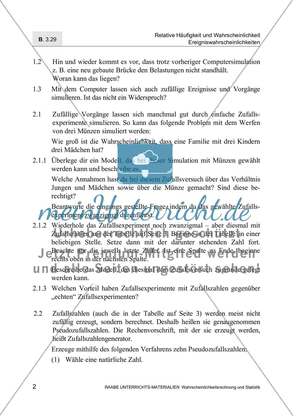 Simulation zufälliger Ereignisse Preview 4