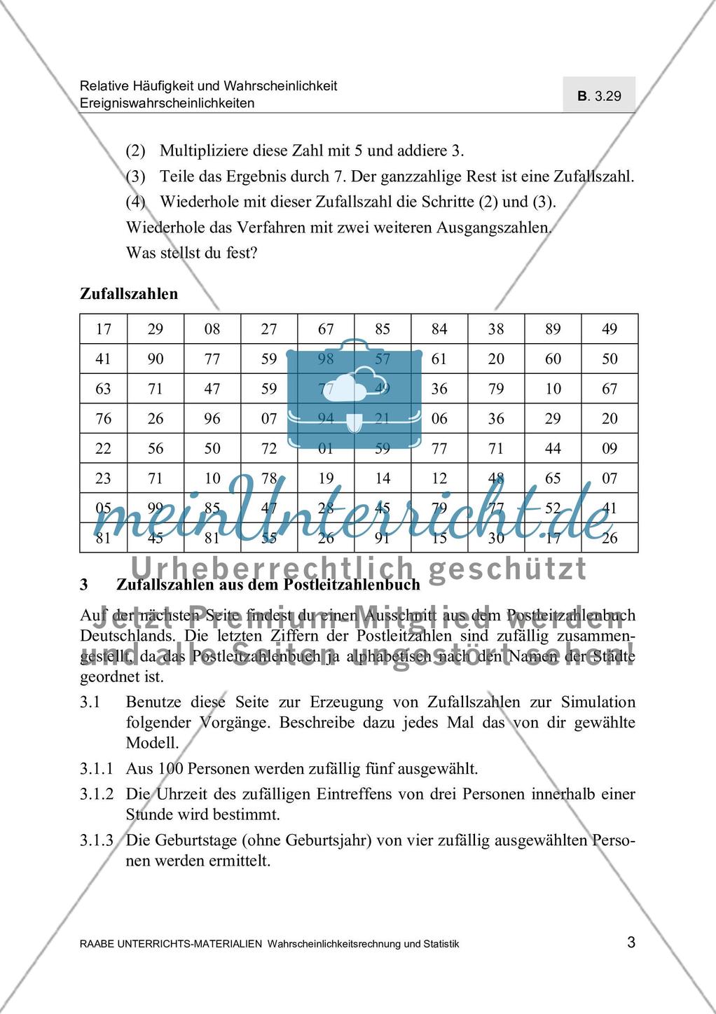 Simulation zufälliger Ereignisse Preview 5
