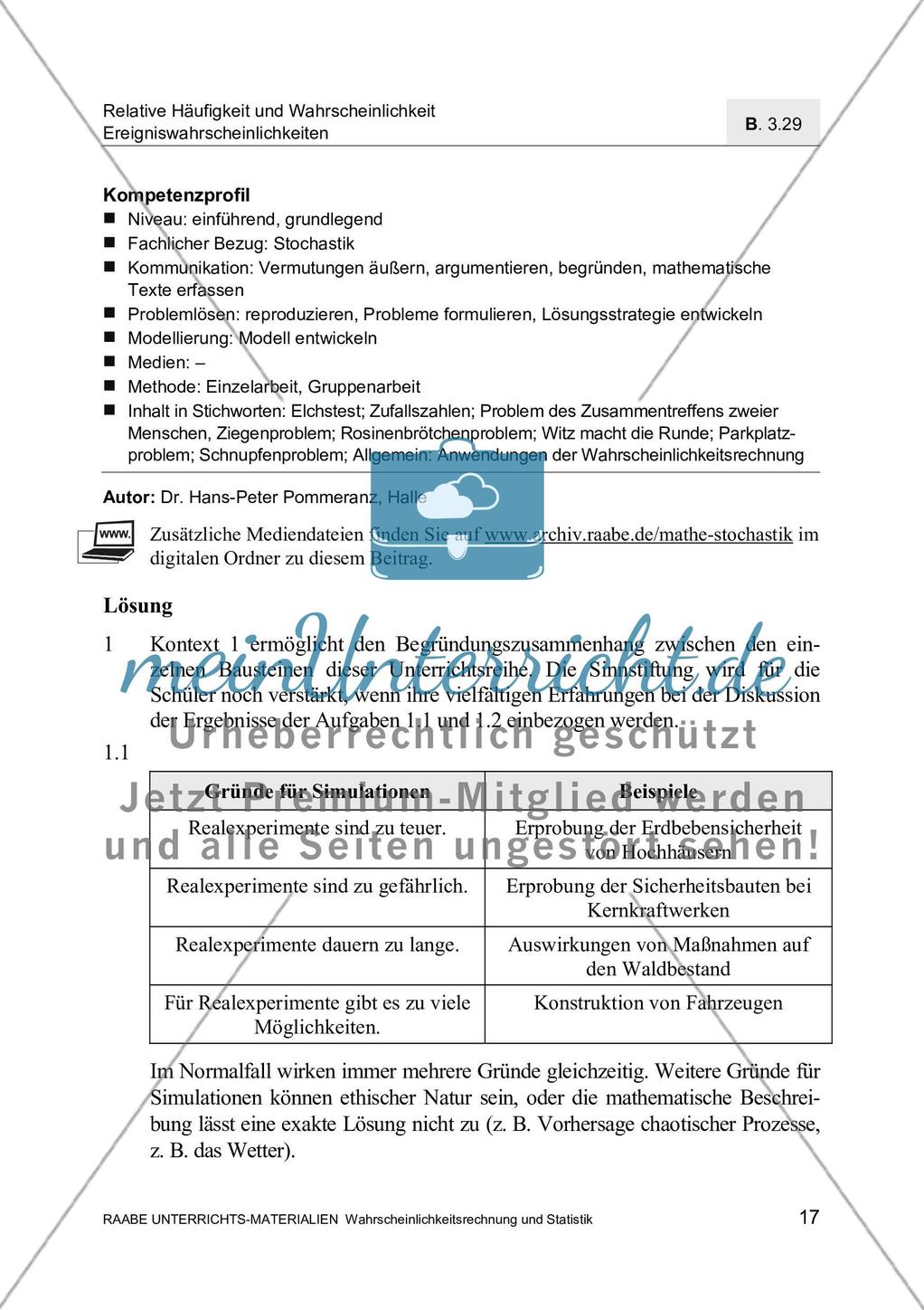 Kompetenzprofil und Lösungen Preview 1