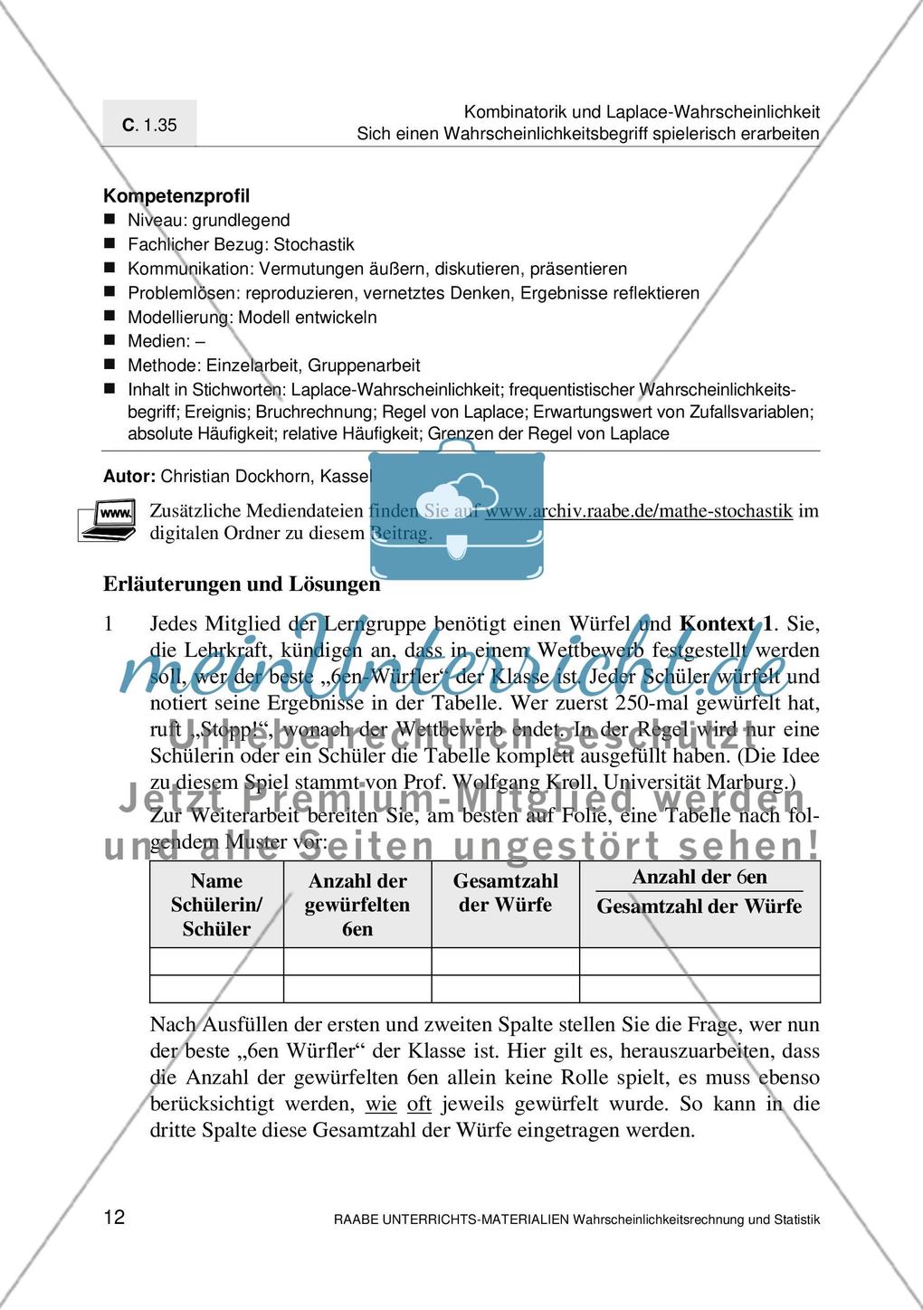 Erarbeitung des Wahrscheinlichkeitsbegriff Preview 14